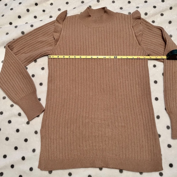 RW&Co Long-Sleeve mock Neck SweaterRuffles NWOT - Picture 6 of 10